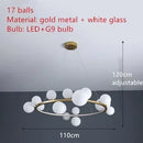 Axyaa Glass Ball Bubble Pendant Lamp: Modern, Personalized Art for Living or Dining Room