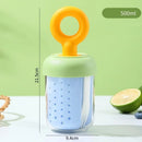 Axyaa Portable Dopamine Fruit Cup with Fork - Outdoor Leak-proof Double Layer Yogurt Cup