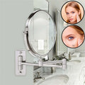 Axyaa 10X Magnifying Double Sided Wall Mounted Makeup Mirror