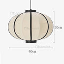 Axyaa Danish Pendant Light: Rustic Fabric Ufo Lampshade for Living Room & Dining Room