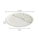 Axyaa Ceramic Steak Plate - Elegant Western Cuisine Tableware