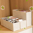 Axyaa Fabric Underwear Drawer Organizers for Closet Organization and Storage-Socks, Underwear, Ties.
