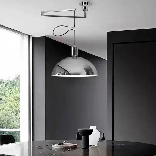 Axyaa Modern Telescoping Pendant Lights Rotatable Metal Ceiling Lamps for Dining, Kitchen, and Study