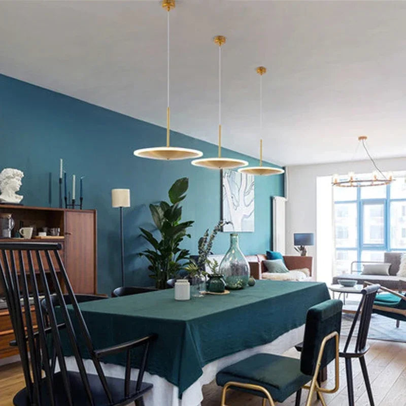 Axyaa Saucer Design Ceiling Chandelier Indoor Light Fixture for Living Room Bedroom Kitchen