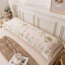 Axyaa Double Long Pillowcase Set of 2, 48x150 Size, Cotton Linen Blend