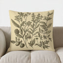 Axyaa Blue & Gold Floral Pattern Pillow Cover - Elegant and Stylish Home Decor