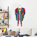 Axyaa Angel Macrame Wall Hanging Shelf - Boho Wood Decor for Bedroom & Living Room
