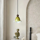 Axyaa Green Glass Art Pendant Lamp for Bedroom Living Room Wall Decor