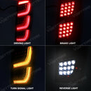 Axyaa LED Tail Lamps for Isuzu Dmax D-max - Rear Running Brake Signal Lights