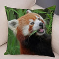 Axyaa Red Panda Print Pillowcase for Cute Wildlife Home Decor