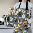 Axyaa Cartoon Fruit Thermal Picnic Lunch Bag Drawstring Tote for Women