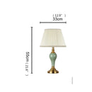 Axyaa Ceramic LED Desk Lamp for Home Office and Hotel Decor