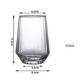 Axyaa Nordic Ripple Glass Tumbler Cup for Various Drinks - Transparent Drinkware