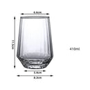 Axyaa Nordic Ripple Glass Tumbler Cup for Various Drinks - Transparent Drinkware