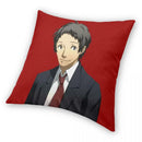 Adachi Portrait Square Pillowcase - Axyaa Branded Polyester Zip Pillow Case