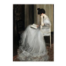 Moody Victorian Woman Portrait Wall Art Print by Axyaa