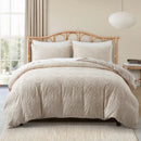 Axyaa Tufted Geometric Duvet Cover Set with Pillowcases - Lightweight Boho Bedding