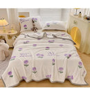 Axyaa Cloud Mink Velvet Cover Blanket - Milk Fiber Printed Blanket