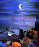 Axyaa Galaxy Wave Projector with Bluetooth Speaker & Sound-Activated Night Light