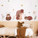 Cartoon Ladybug Mushroom Wall Stickers Kids Room Nursery Decor by Axyaa