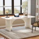 Axyaa 63-Inch Modern Home Office Desk for 1-2 People