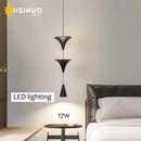 Axyaa Cone Pendant Light 17W: Industrial Hanging Lamp for Home Decor