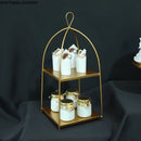 Axya Metal Dessert Display Set for Weddings and Kitchen Decor
