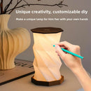 Axyaa Rotating Wood Bedside Lamp with Wireless Charger & Soft Glow Modes