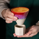 Axyaa Retro Coarse Pottery Coffee Cup - Creative Kiln Ceramic Latte Cup