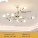 Axyaa Modern Parlor Hanging Lamps Ceiling Chandelier Loft Home Decor