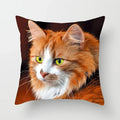 Axyaa Cute Cat Animal Pillowcase for Sofa Decoration in Living Room