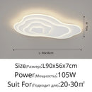 Axyaa Cloud LED Chandelier: Modern Iron Art Ceiling Lamp for Home Decor