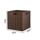 Axyaa Wicker Storage Basket for Picnics, Toys, and Clothes