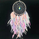 Axyaa Colorful Feather Pendant Dream Catcher Wall Hanging for Living Room