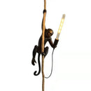 Axyaa Modern Monkey Pendant Light - Resin Animal LED Fixture