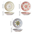 Axyaa Bohemian Ceramic Plate: Creative Western Food Fruit Plate, Oven Microwave Safe