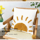 Axyaa Yellow Sun Pattern Pillowcase 45X45cm