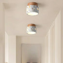 Axyaa Stone Travertine Ceiling Light Modern Indoor Fixture for Bedroom Hallway Staircase