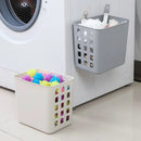 Wall-Mounted Laundry Basket Organizer by Axyaa: Small Dirty Clothes Storage Container