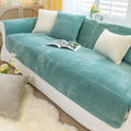 Axyaa Plush Sofa Cushion: Soft Crystal Velvet Cover for Furniture Protection