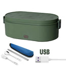 Axyaa Stainless Steel Electric Lunch Box Food Heater Warmer Container