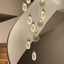 Axyaa Crystal Chandeliers: Modern LED Ceiling Hanging Lights for Living Room