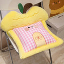 Axyaa Checkered Cloth Apple Cushion: Cute, Thick, Warm, Ground Pedestal Cover