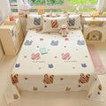 Axyaa Small Fresh Jet Cotton Sheet Single: Ideal for Student Dorms