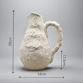 Axyaa Handmade Irregular Grain Ceramic Vase for Floral Arrangement