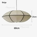 Axyaa Nordic Style Zen Chandelier Silk Lantern LED Pendant Light