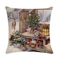 Axyaa Christmas Cartoon Animals Cushion Cover 45X45CM