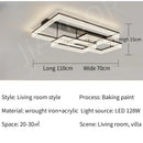 Axyaa Italian Rectangular Ceiling Lamp - Minimalist & Elegant Lighting