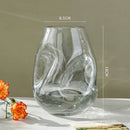 Axyaa Nordic Minimalist Special-Shaped Stained Glass Vase for Modern Home Decor