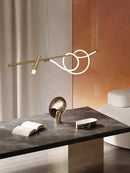 Axyaa Nordic Modern Chandelier Minimalist Dining Room Lighting Fixtures